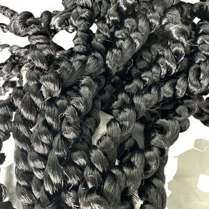 Passion Twist Crochet Hair Extensions 20 Inch Synthetic Braiding Hair Black